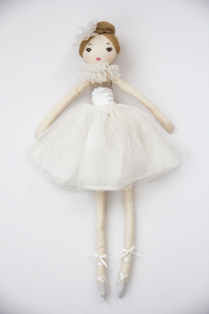 Handmade Ballerina Princess doll - White - Large